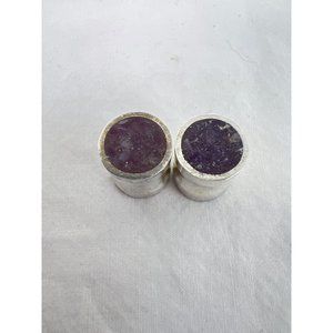 Sterling Silver Amethyst Handmade Plugs Gauges 00g Natural Amethyst Purple Cryst